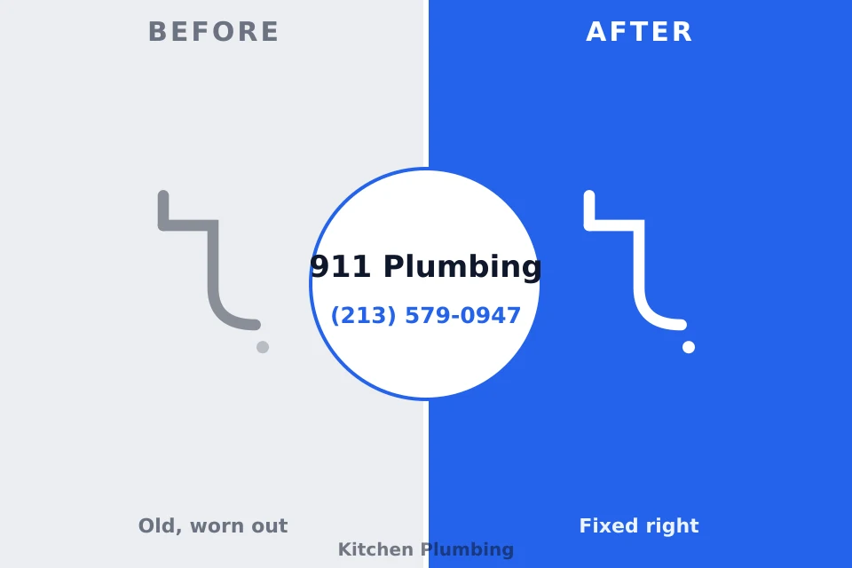Before and after: plumbing repair Silver Ridge, NJ
